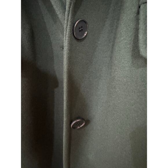 MICHAEL KORS Collection Chesterfield Wool Coat In Green sz. 0 - Picture 6 of 8